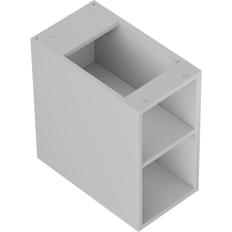 Mexen Box-A open cabinet with shelf 25 cm, matte grey - 91AX2-0250-470-0-62