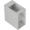 Mexen Box-A open cabinet with shelf 25 cm, gray matte - 91AX2-0250-470-0-62
