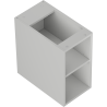 Mexen Box-A open cabinet with shelf 25 cm, matte grey - 91AX2-0250-470-0-62