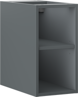 Mexen Box-A Open Shelf Cabinet 25 cm, Matte Graphite - 91AX2-0250-470-0-66