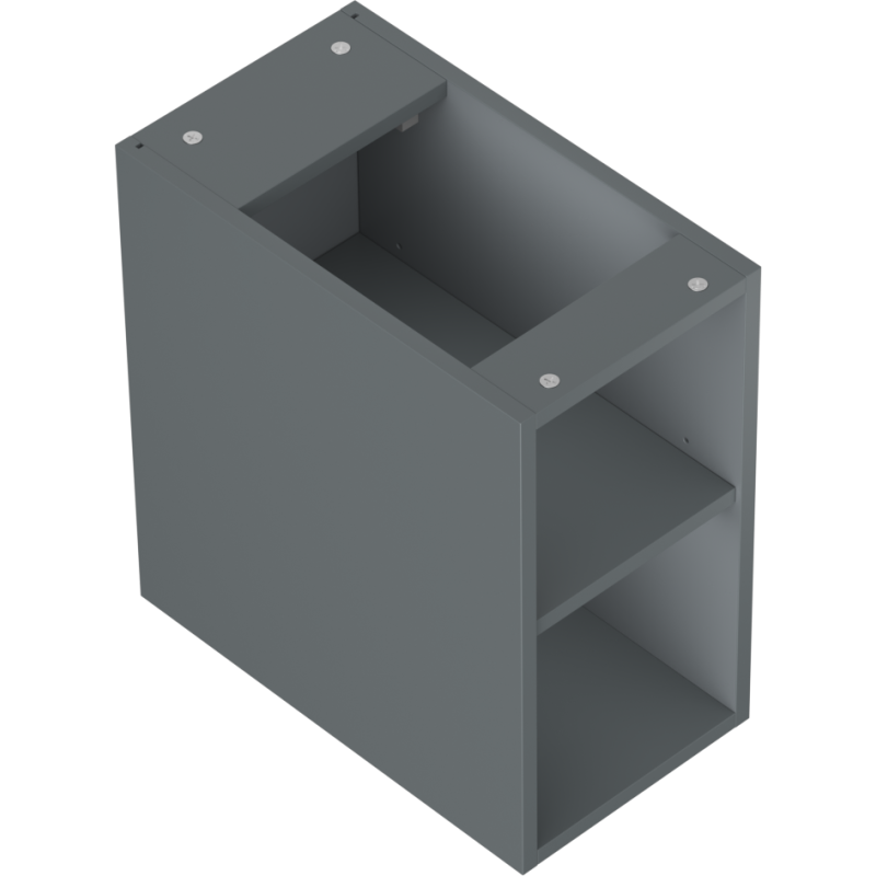 Mexen Box-A Open Shelf Cabinet 25 cm, Matte Graphite - 91AX2-0250-470-0-66
