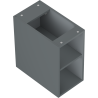 Mexen Box-A Open Shelf Cabinet 25 cm, Matte Graphite - 91AX2-0250-470-0-66
