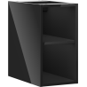 Mexen Box-A open cabinet with shelf 25 cm, black gloss - 91AX2-0250-470-0-70