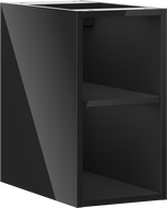 Mexen Box-A open cabinet with shelf 25 cm, black gloss - 91AX2-0250-470-0-70