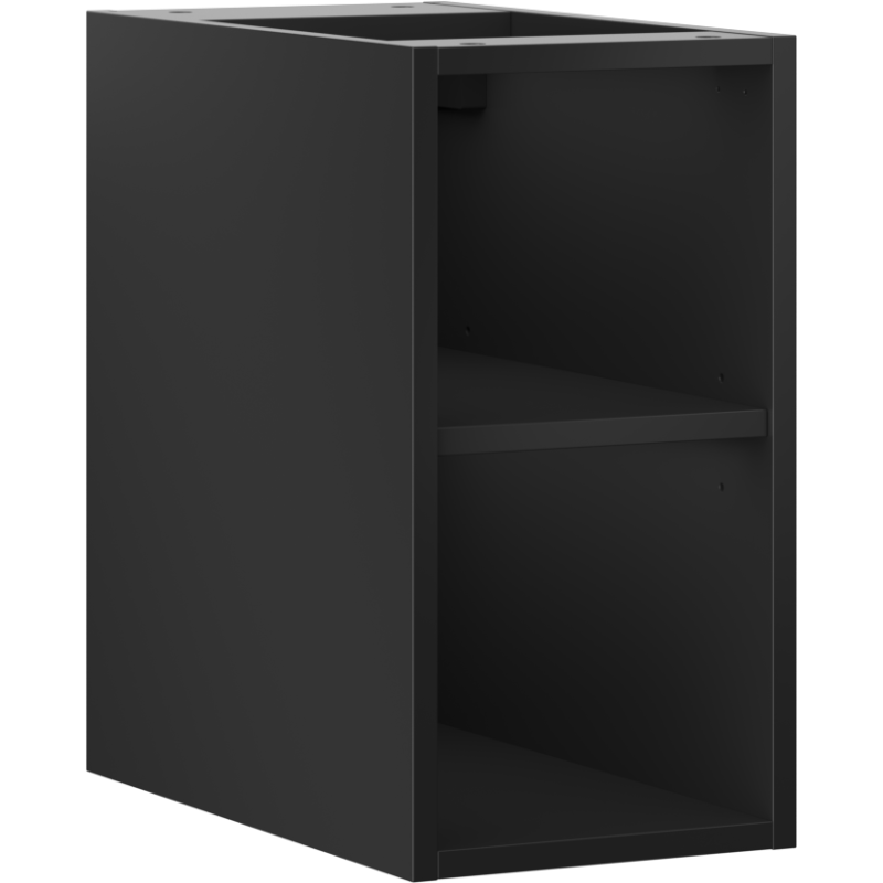 Mexen Box-A open cabinet with shelf 25 cm, matte black - 91AX2-0250-470-0-71