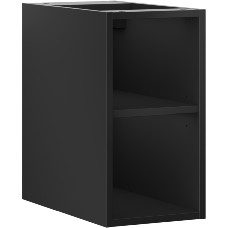 Mexen Box-A open cabinet with shelf 25 cm, matte black - 91AX2-0250-470-0-71