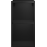 Mexen Box-A open cabinet with shelf 25 cm, matte black - 91AX2-0250-470-0-71