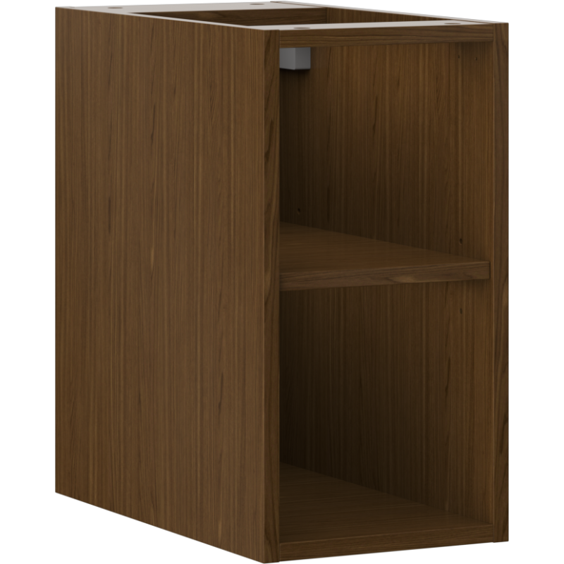 Mexen Box-A Open Cabinet with Shelf 25 cm, Walnut - 91AX2-0250-470-0-86