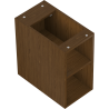 Mexen Box-A Open Cabinet with Shelf 25 cm, Walnut - 91AX2-0250-470-0-86