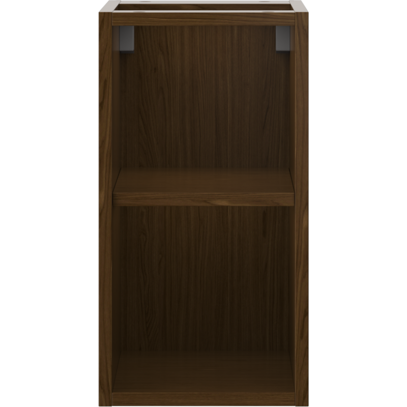Mexen Box-A open cabinet with shelf 25 cm, walnut - 91AX2-0250-470-0-86