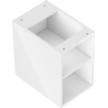 Mexen Box-A open cabinet with shelf 30 cm, white gloss - 91AX2-0300-470-0-00