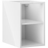 Mexen Box-A open cabinet with shelf 30 cm, white gloss - 91AX2-0300-470-0-00