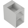 Mexen Box-A open cabinet with shelf 30 cm, matte gray - 91AX2-0300-470-0-62