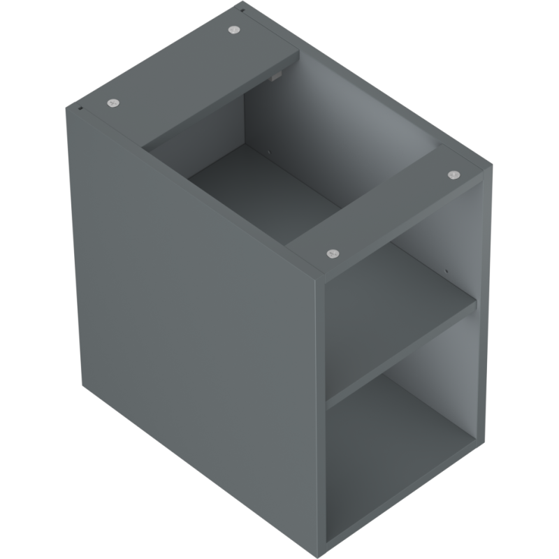 Mexen Box-A open cabinet with shelf 30 cm, matte graphite - 91AX2-0300-470-0-66