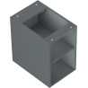 Mexen Box-A open cabinet with shelf 30 cm, matte graphite - 91AX2-0300-470-0-66