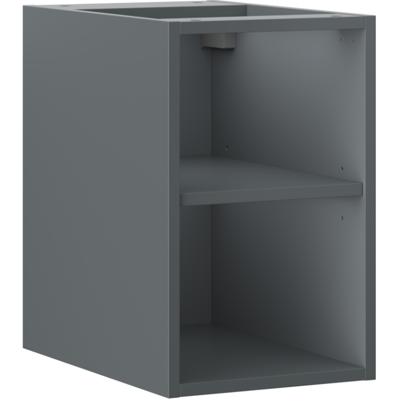 Mexen Box-A open cabinet with shelf 30 cm, matte graphite - 91AX2-0300-470-0-66