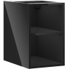 Mexen Box-A open cabinet with shelf 30 cm, black gloss - 91AX2-0300-470-0-70