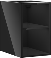 Mexen Box-A open cabinet with shelf 30 cm, black gloss - 91AX2-0300-470-0-70