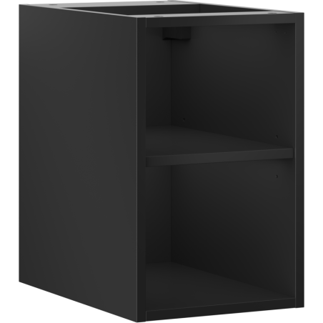 Mexen Box-A open cabinet with shelf 30 cm, black matte - 91AX2-0300-470-0-71