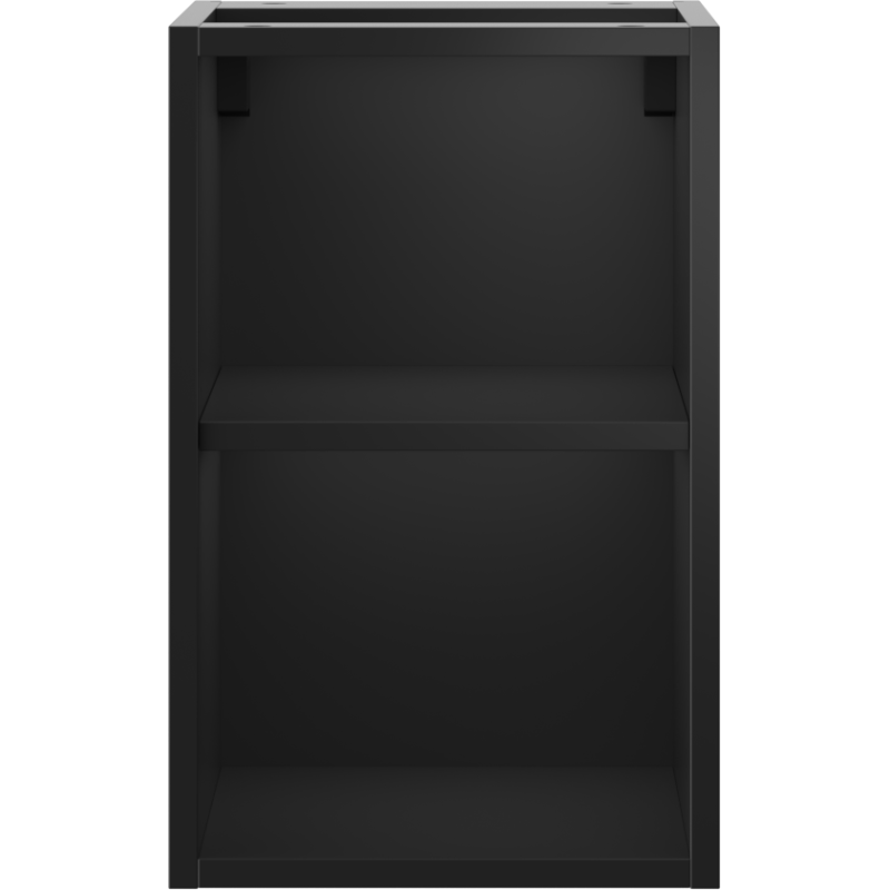 Mexen Box-A open cabinet with shelf 30 cm, black matte - 91AX2-0300-470-0-71