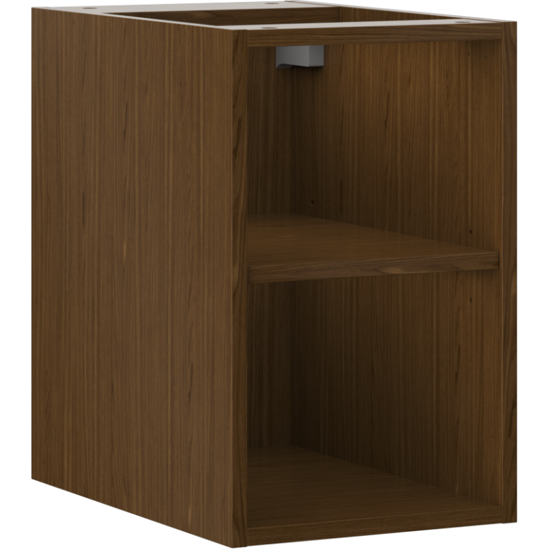 Mexen Box-A open cabinet with shelf 30 cm, walnut - 91AX2-0300-470-0-86