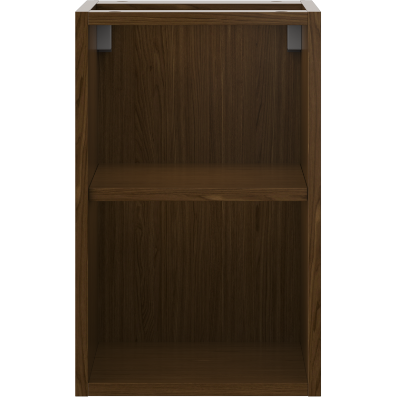 Mexen Box-A open cabinet with shelf 30 cm, walnut - 91AX2-0300-470-0-86