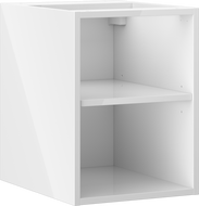Mexen Box-A open cabinet with shelf 35 cm, white gloss - 91AX2-0350-470-0-00