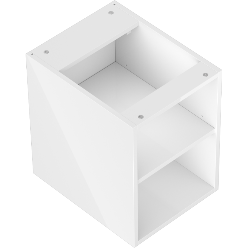 Mexen Box-A open cabinet with shelf 35 cm, white gloss - 91AX2-0350-470-0-00