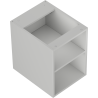 Mexen Box-A open cabinet with shelf 35 cm, matte gray - 91AX2-0350-470-0-62