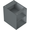Mexen Box-A open cabinet with shelf 35 cm, matte graphite - 91AX2-0350-470-0-66