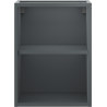 Mexen Box-A open cabinet with shelf 35 cm, matte graphite - 91AX2-0350-470-0-66