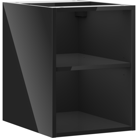 Mexen Box-A open cabinet with shelf 35 cm, black gloss - 91AX2-0350-470-0-70