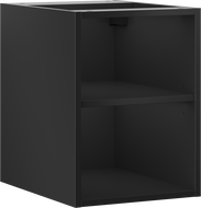 Mexen Box-A open cabinet with shelf 35 cm, black matte - 91AX2-0350-470-0-71