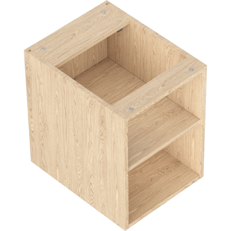 Mexen Box-A open cabinet with shelf 35 cm, oak - 91AX2-0350-470-0-81