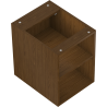 Mexen Box-A open cabinet with shelf 35 cm, walnut - 91AX2-0350-470-0-86