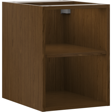 Mexen Box-A open cabinet with shelf 35 cm, walnut - 91AX2-0350-470-0-86