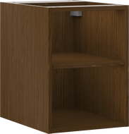 Mexen Box-A open cabinet with shelf 35 cm, walnut - 91AX2-0350-470-0-86