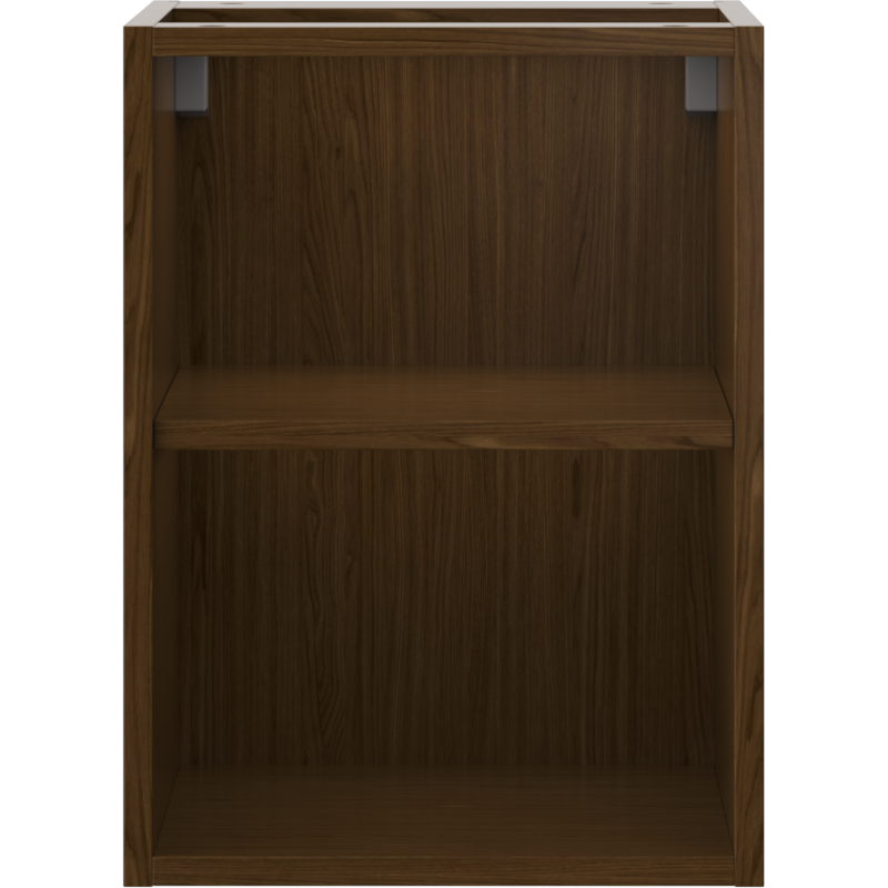 Mexen Box-A open cabinet with shelf 35 cm, walnut - 91AX2-0350-470-0-86