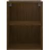 Mexen Box-A open cabinet with shelf 35 cm, walnut - 91AX2-0350-470-0-86