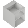 Mexen Box-A open cabinet with shelf 40 cm, matte gray - 91AX2-0400-470-0-62