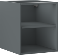 Mexen Box-A open cabinet with 40 cm shelf, matte graphite - 91AX2-0400-470-0-66
