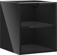 Mexen Box-A open cabinet with shelf 40 cm, black gloss - 91AX2-0400-470-0-70