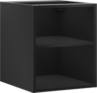 Mexen Box-A open cabinet with shelf 40 cm, black matte - 91AX2-0400-470-0-71