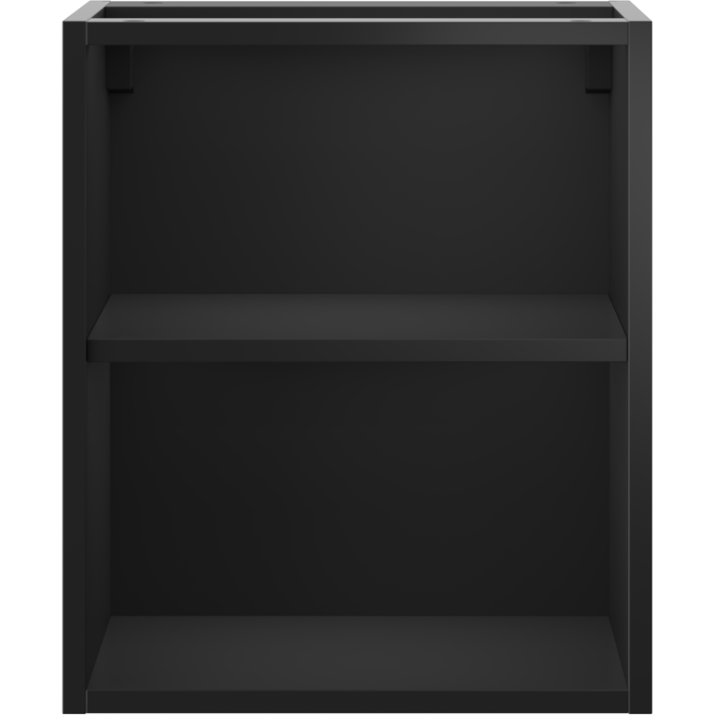 Mexen Box-A open cabinet with shelf 40 cm, matte black - 91AX2-0400-470-0-71