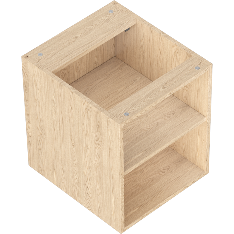 Mexen Box-A open cabinet with shelf 40 cm, oak - 91AX2-0400-470-0-81