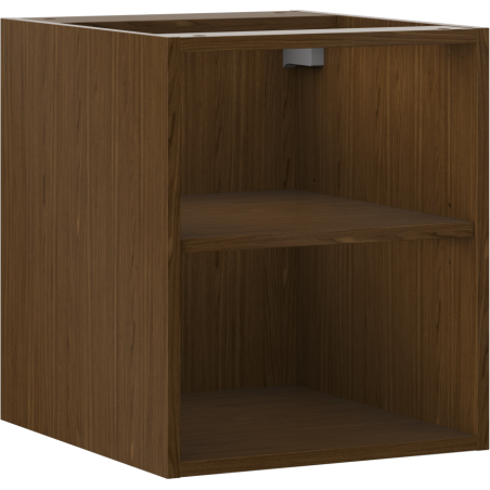 Mexen Box-A open cabinet with shelf 40 cm, walnut - 91AX2-0400-470-0-86