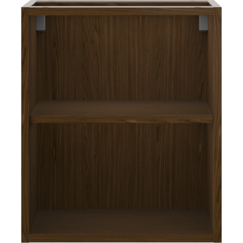 Mexen Box-A open cabinet with shelf 40 cm, walnut - 91AX2-0400-470-0-86