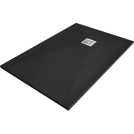 Mexen Stone+ rectangular composite shower tray 110 x 90 cm, Black - 44709011
