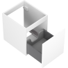 Mexen Orio bathroom cabinet under sink 40 cm, 1 drawer, white matte - 91A10-04047-1-BF01