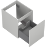 Mexen Orio bathroom cabinet under sink 40 cm, 1 drawer, gray matte - 91A10-04047-1-BF62